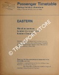 Passenger Timetable Spring Holiday Alterations, Eastern Mainline Services - London Liverpool Street, Eastern Counties, Friday to Saturday 31 May to 8 June 1968 by British Railways Eastern Region